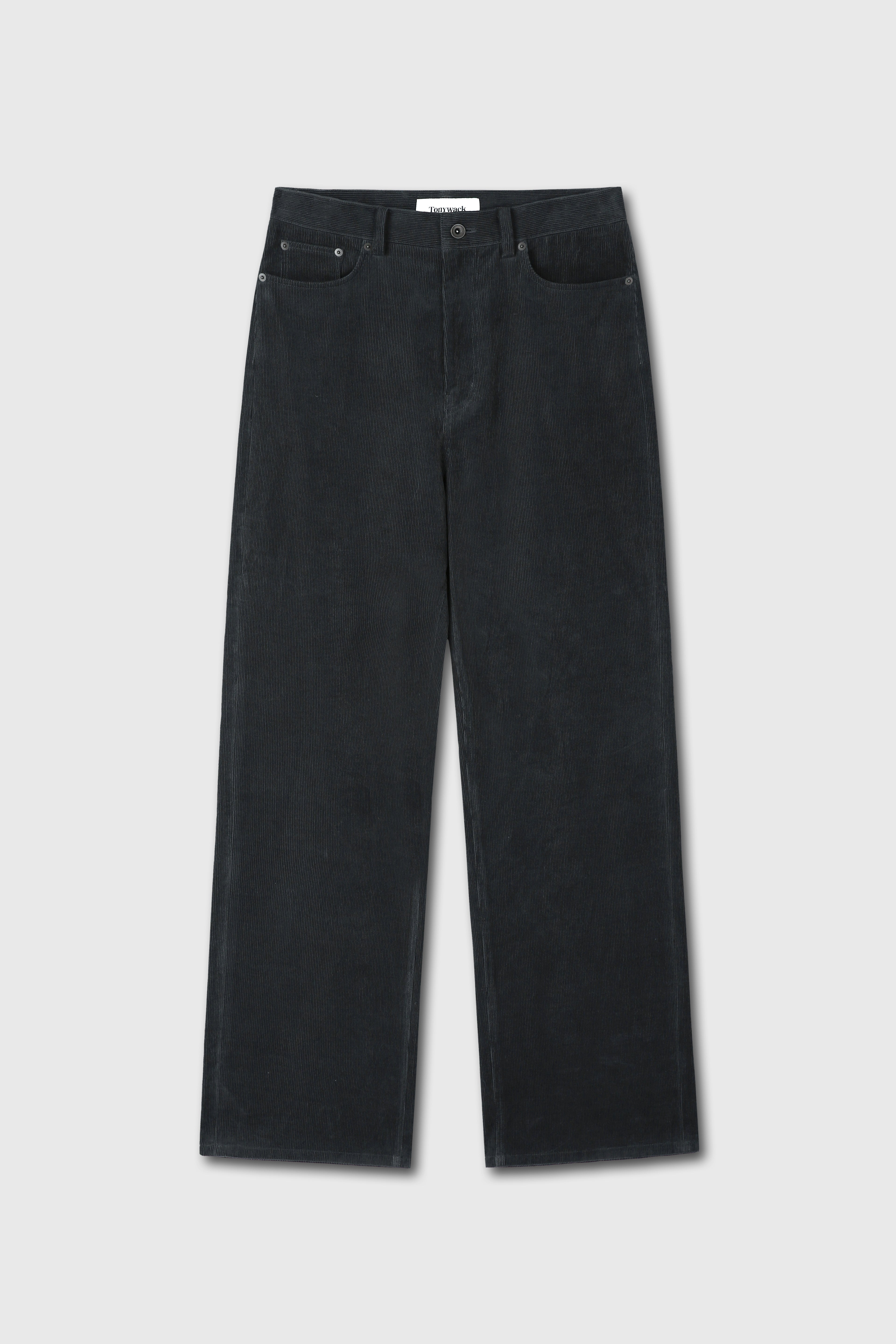 CORDUROY LOOSE FLARED PANTS_ INK