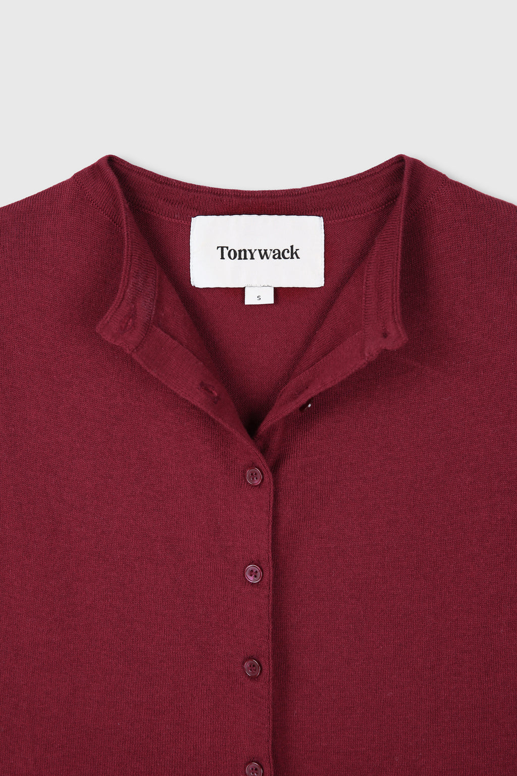 (W) SILK COTTON CAP SLEEVE CARDIGAN_ RED