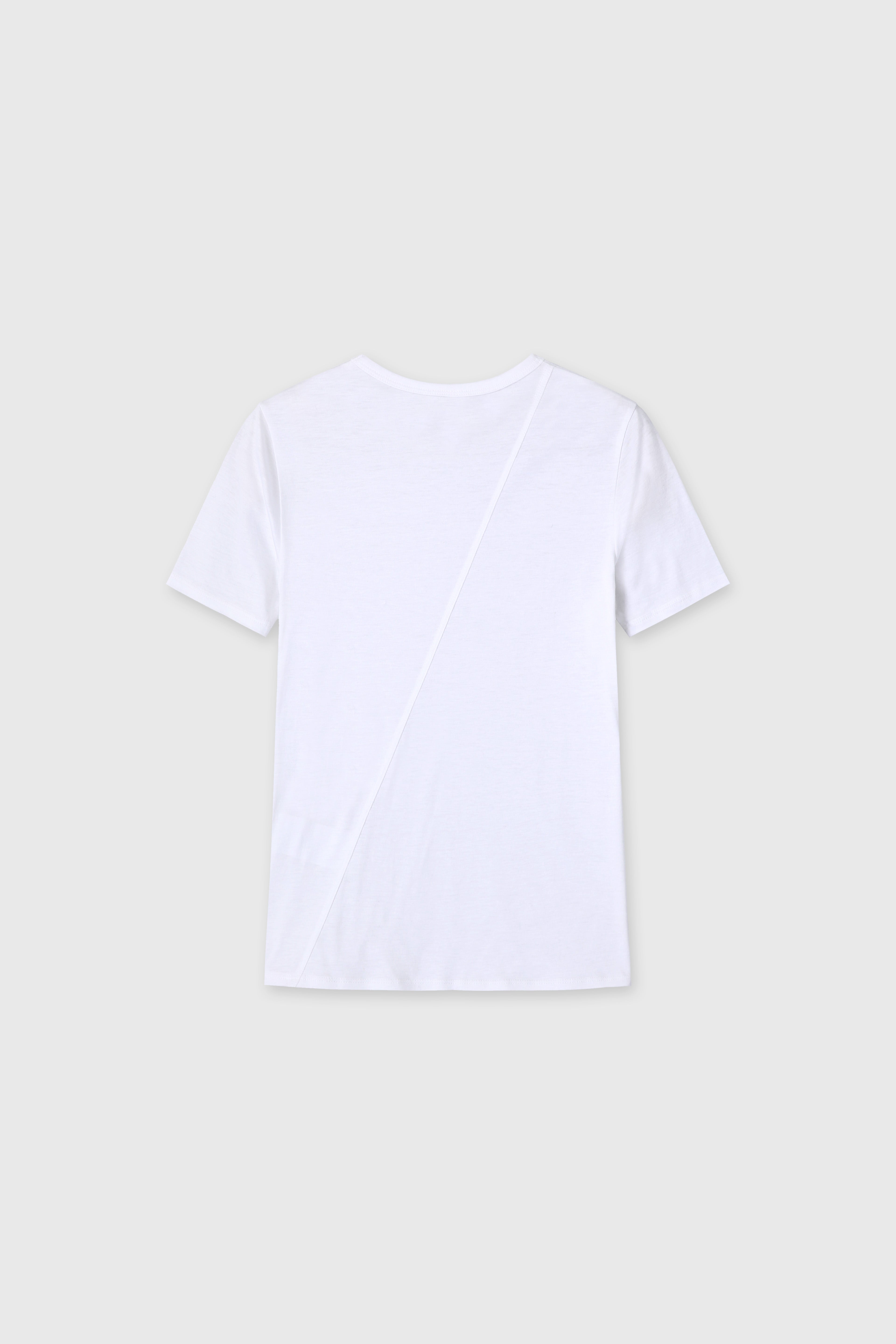 (W) TENCEL SHORT SLEEVE T-SHIRT_ OFF WHITE