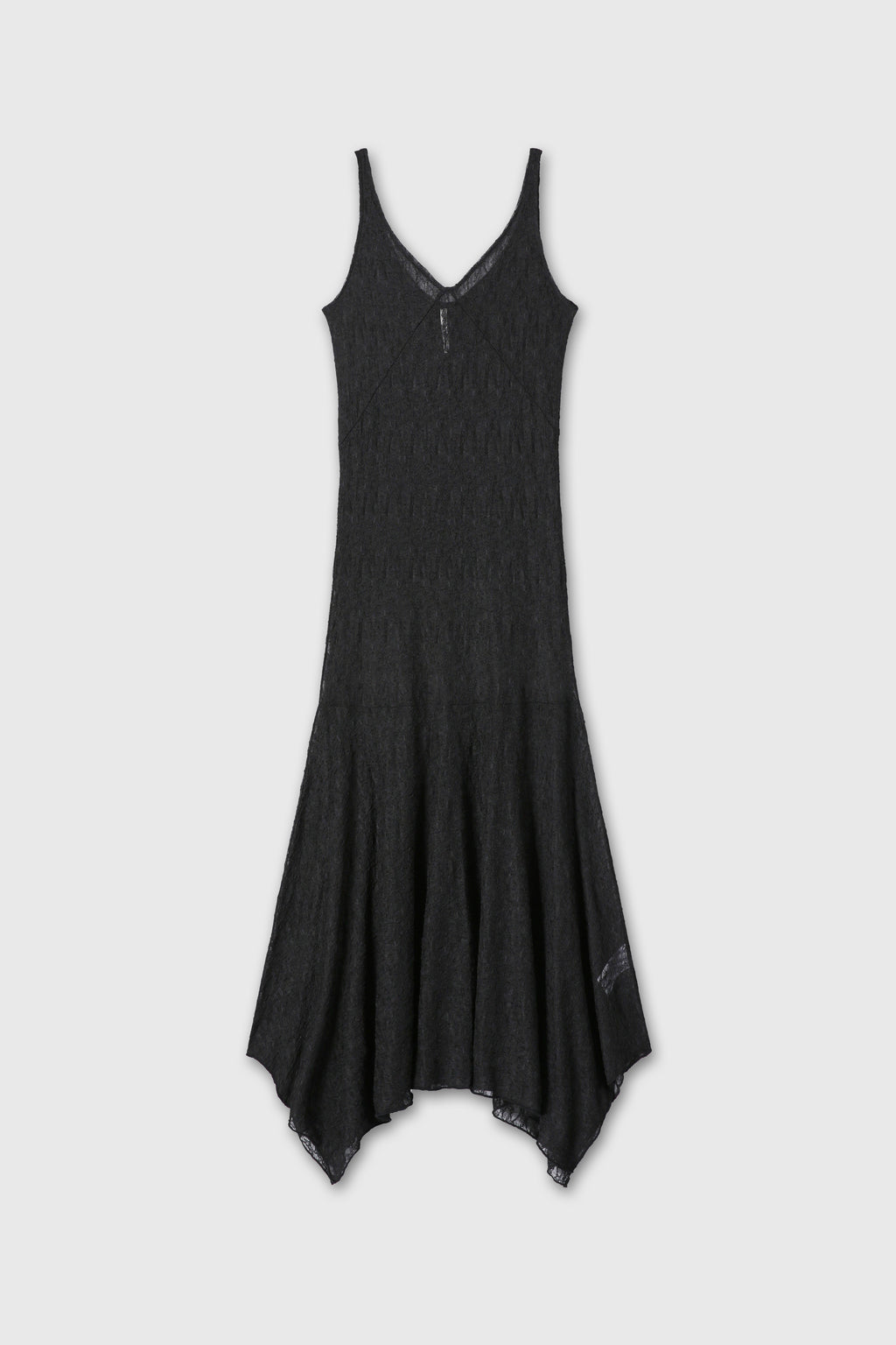 (W) LACE SLEEVELESS MAXI DRESS_ BLACK
