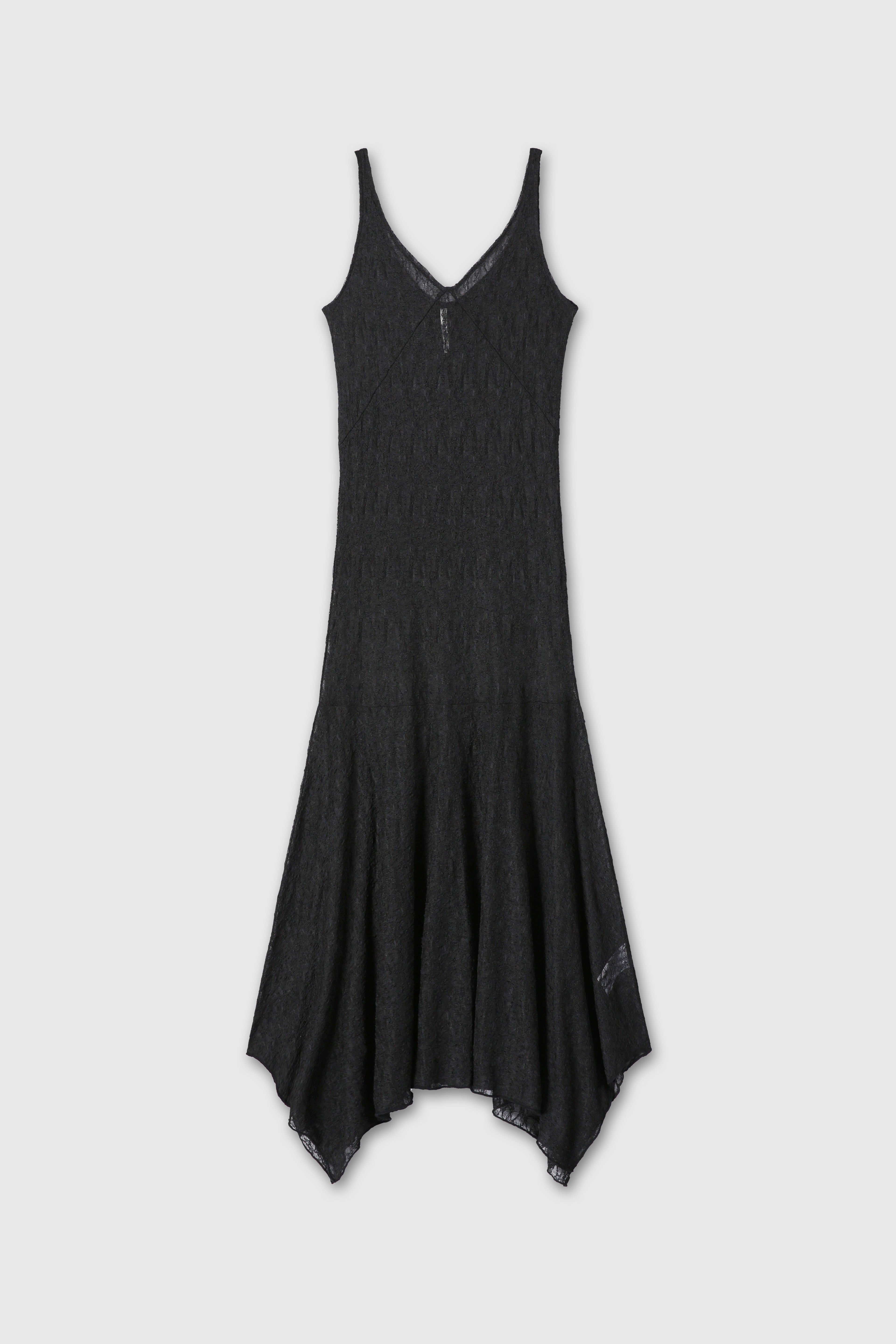 (W) LACE SLEEVELESS MAXI DRESS_ BLACK
