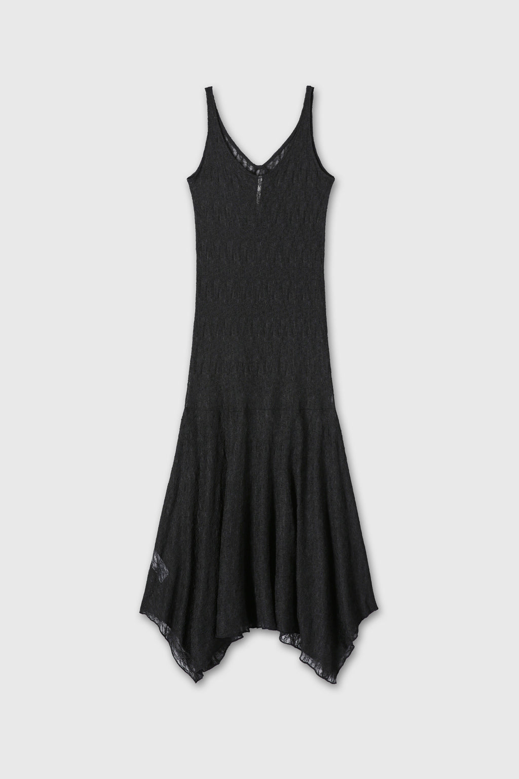 (W) LACE SLEEVELESS MAXI DRESS_ BLACK