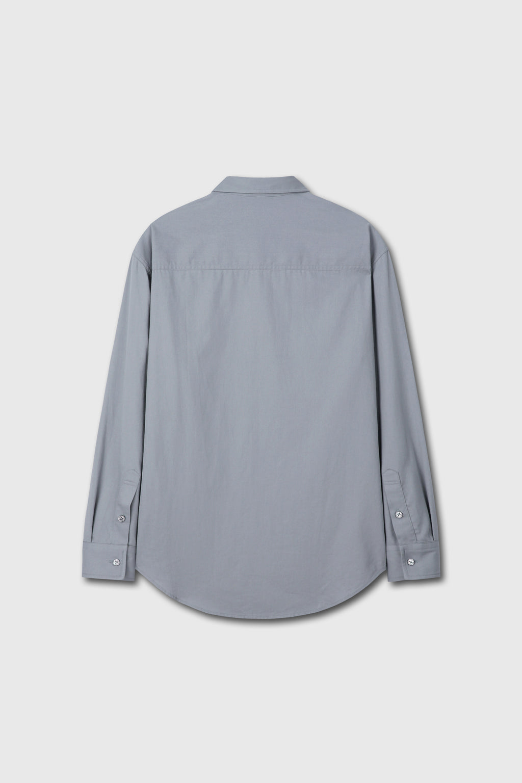 SAND-WASHED COTTON OFFICER SHIRT_ PALE BLUE