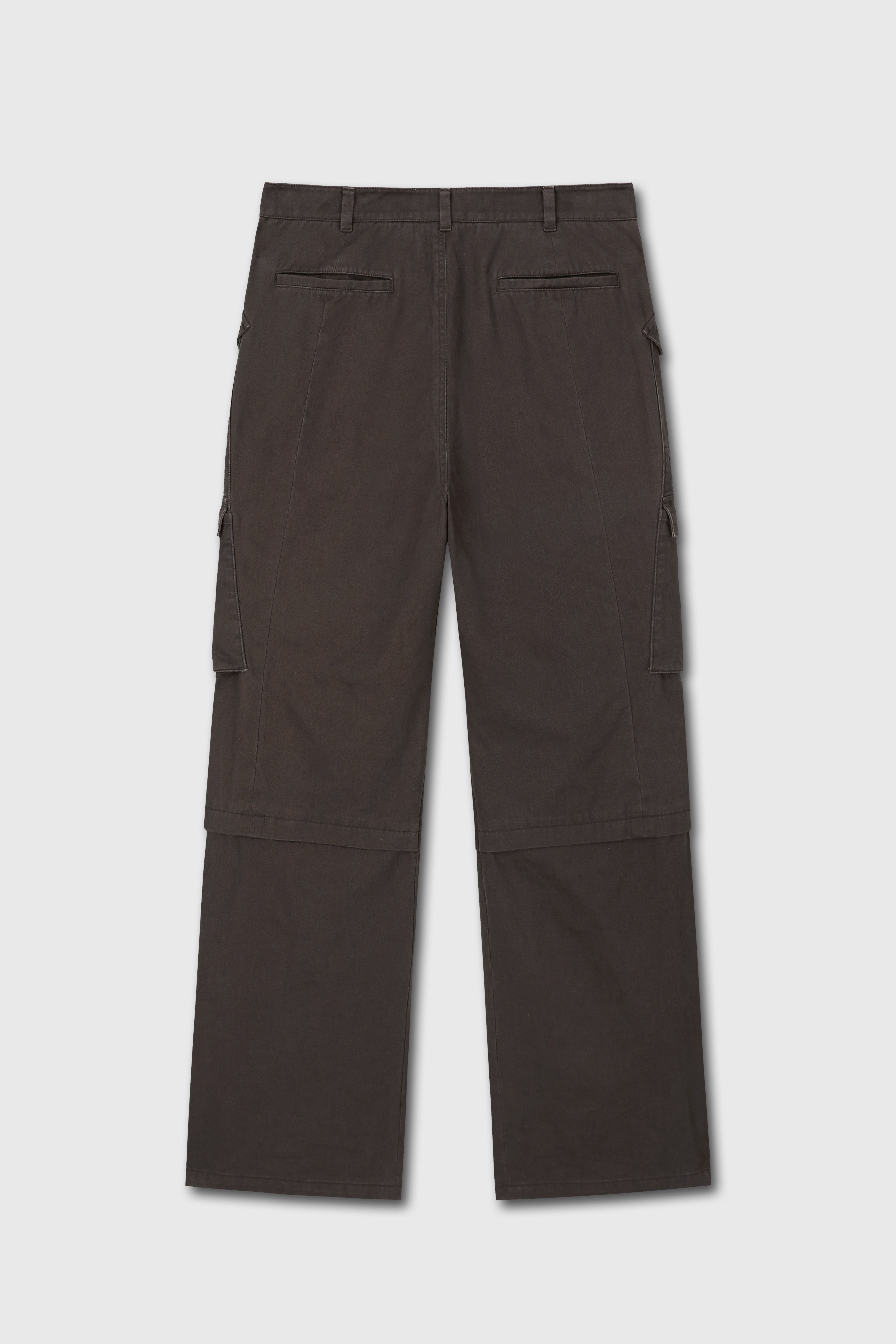 GARMENT-WASHED UTILITY CARGO PANTS_ FADED BROWN
