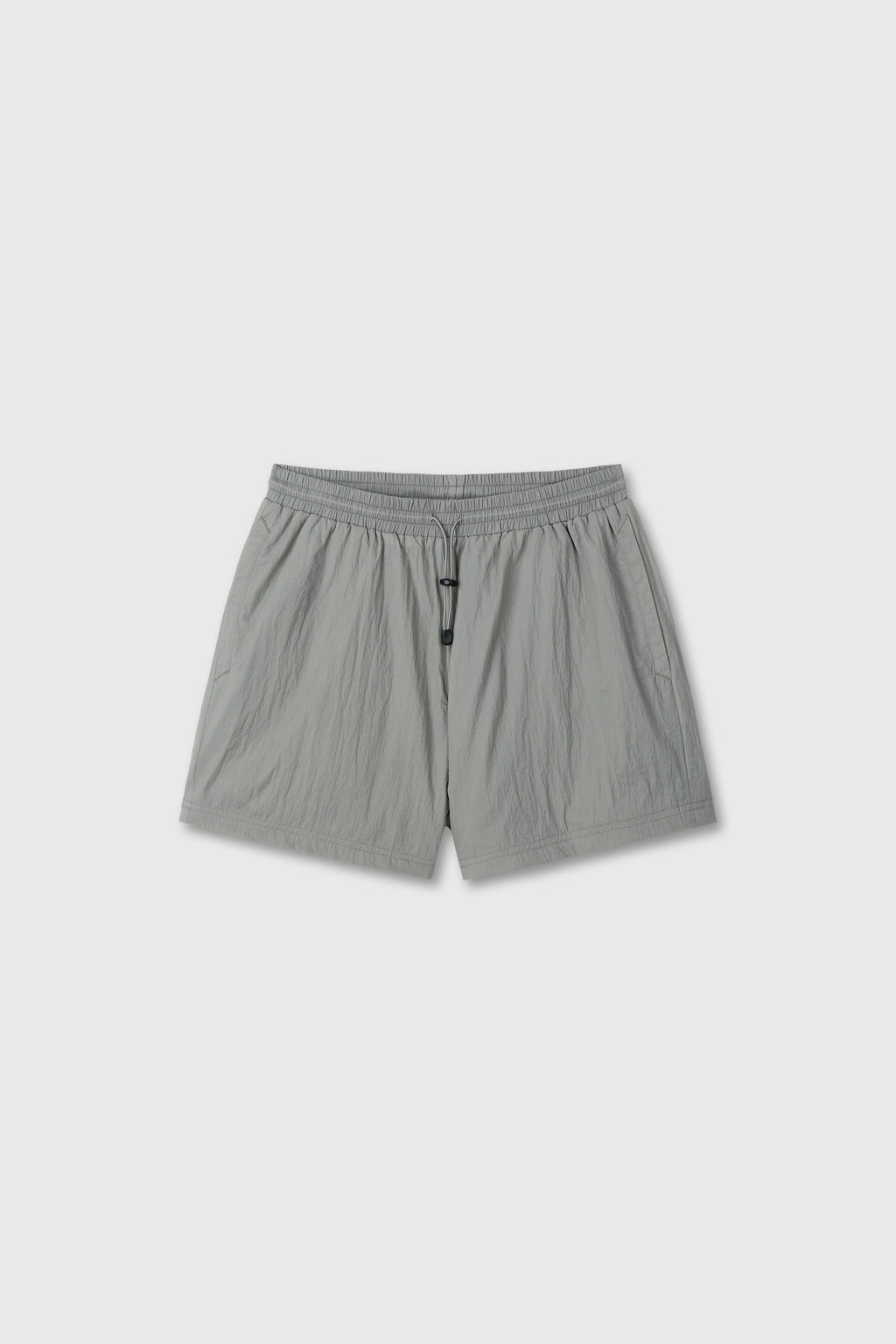DRAWSTRING TECH SHORTS_ OLIVE GREY