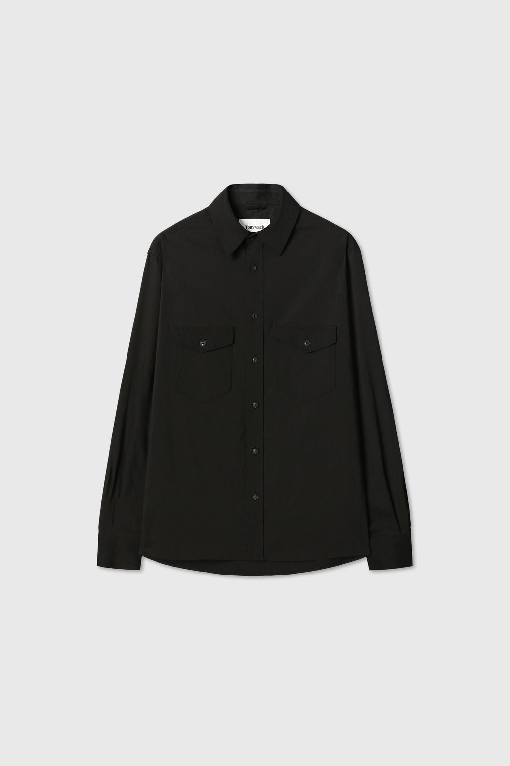 Soft Brushed C/R Western Shirt_ Midnight Black