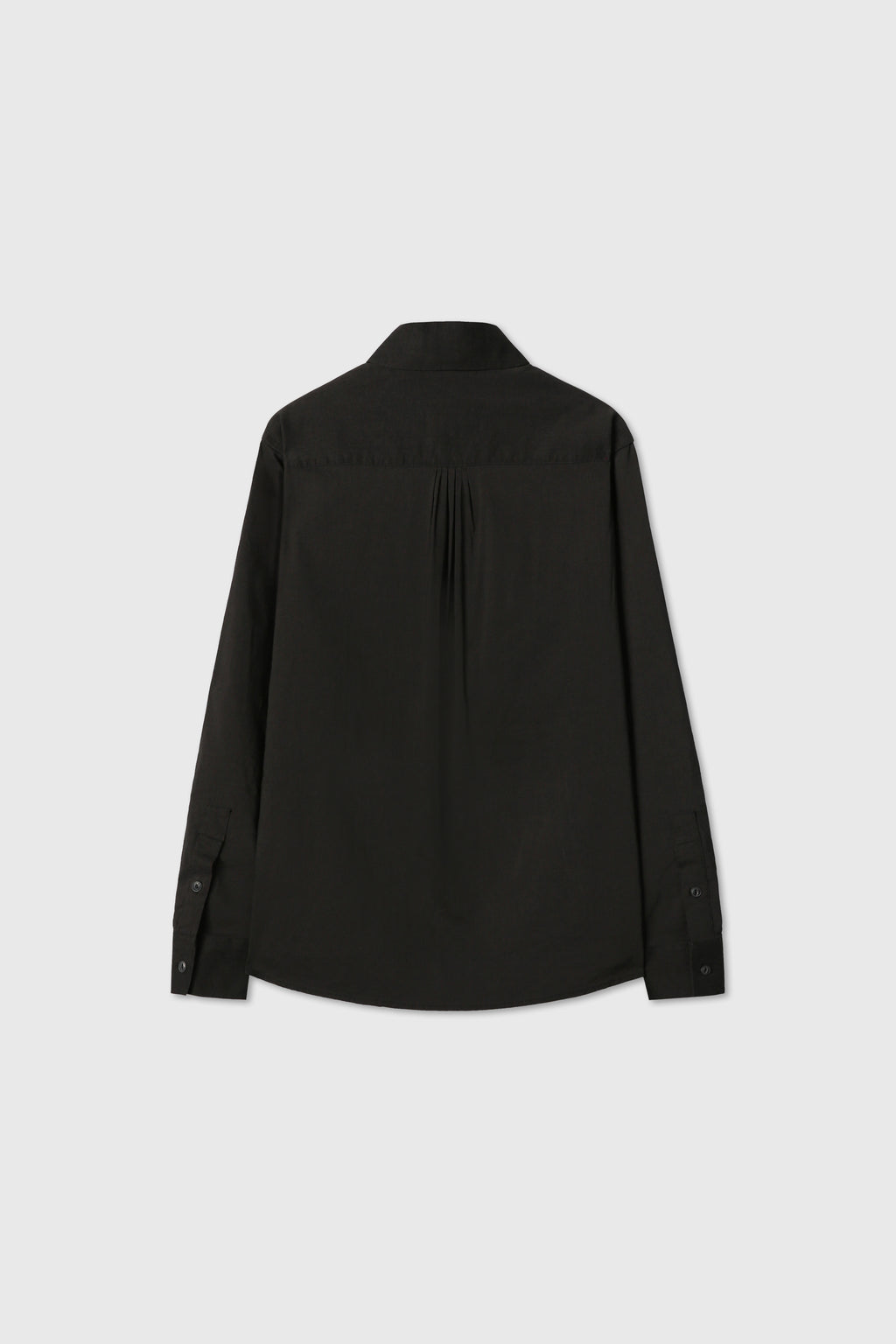 Soft Brushed C/R Western Shirt_ Midnight Black