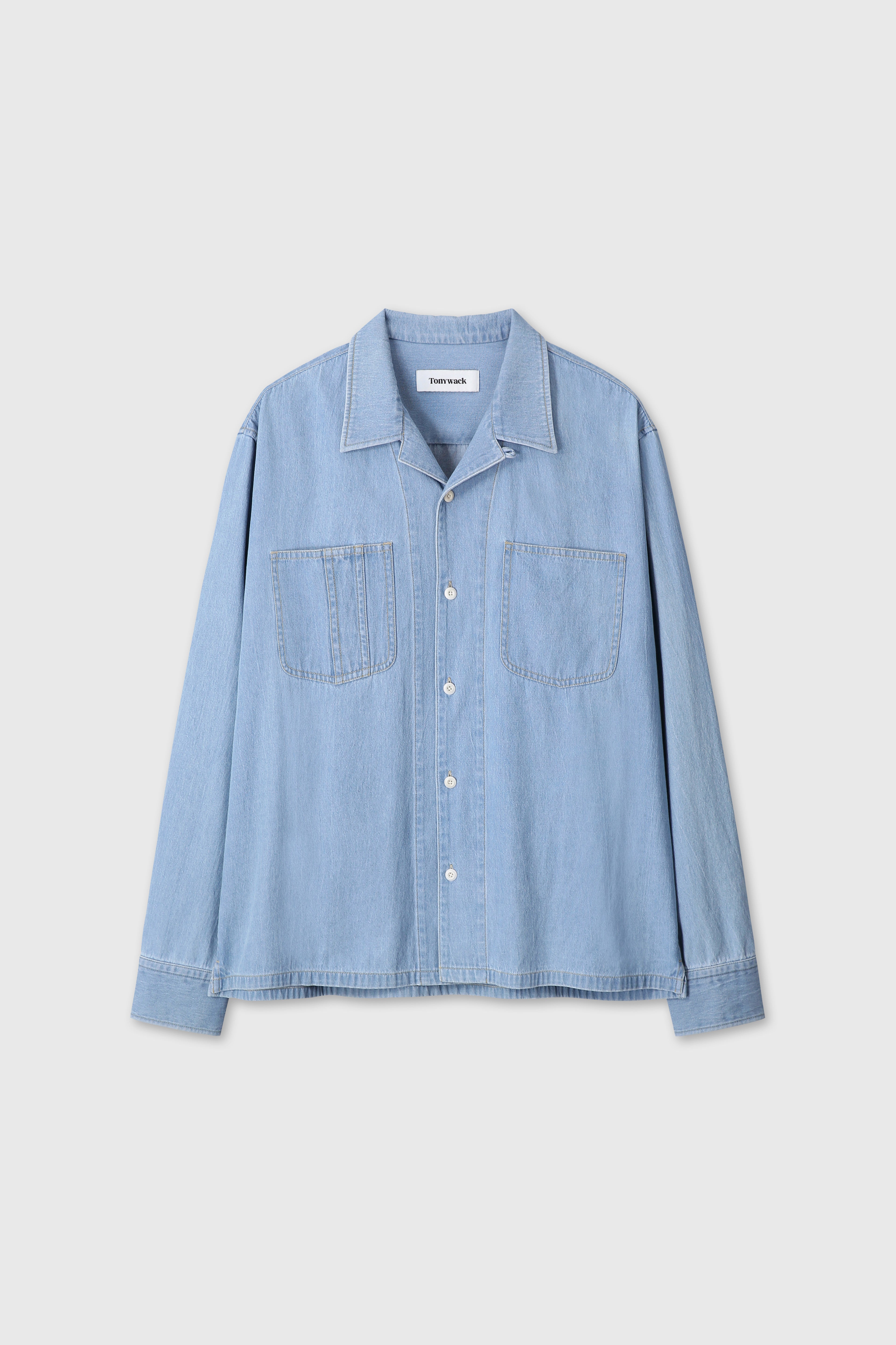 (2026/05/22 Open) TWO POCKET SOFT DENIM SHIRT_ LIGHT INDIGO
