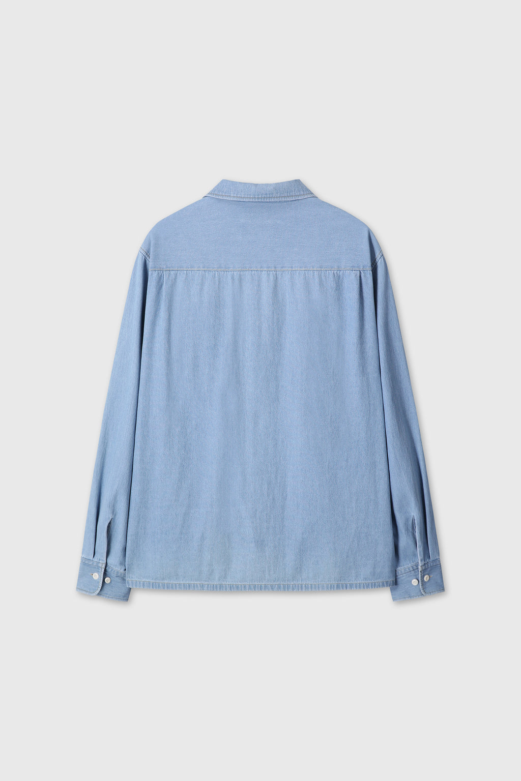 (2026/05/22 Open) TWO POCKET SOFT DENIM SHIRT_ LIGHT INDIGO