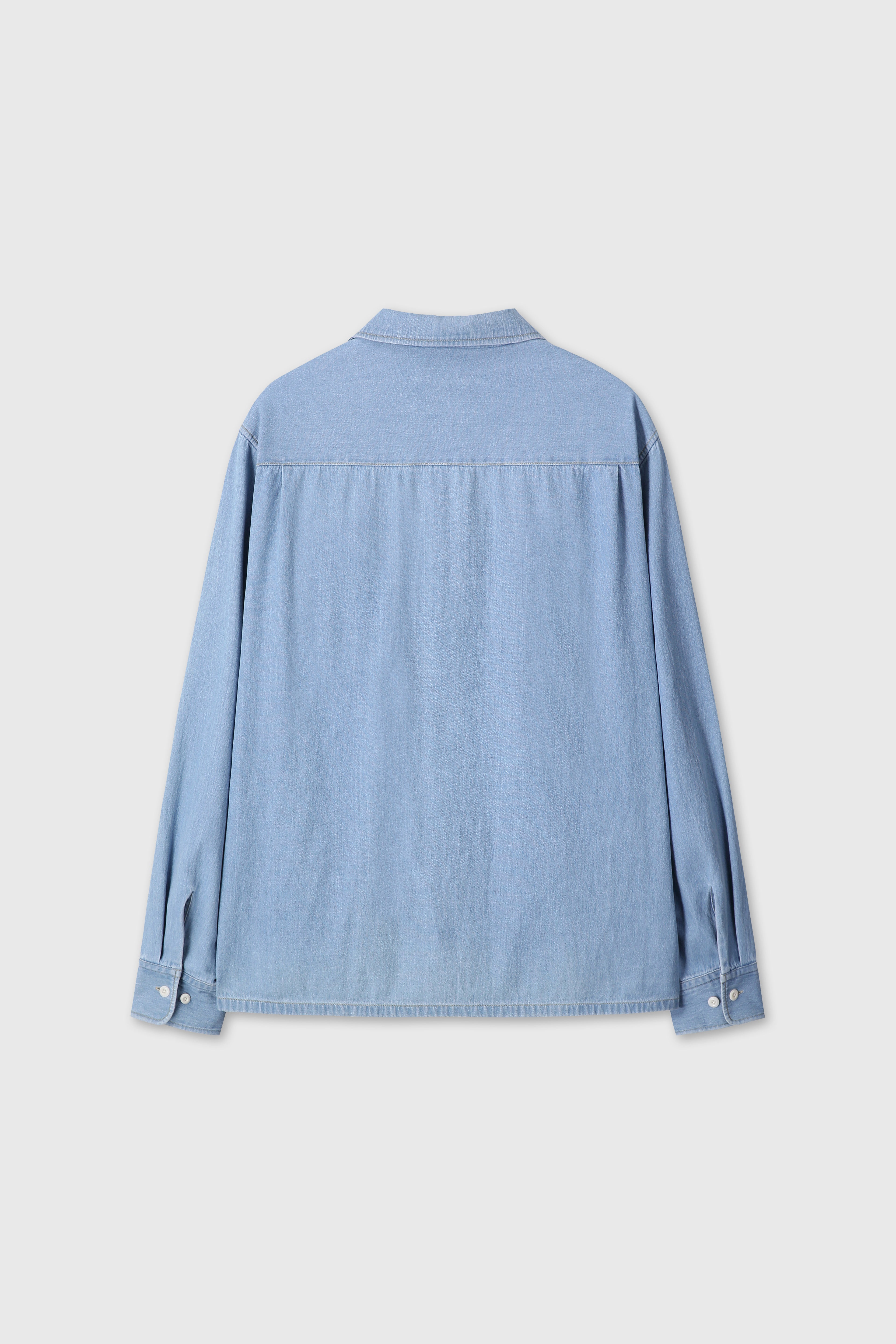 (2026/05/22 Open) TWO POCKET SOFT DENIM SHIRT_ LIGHT INDIGO