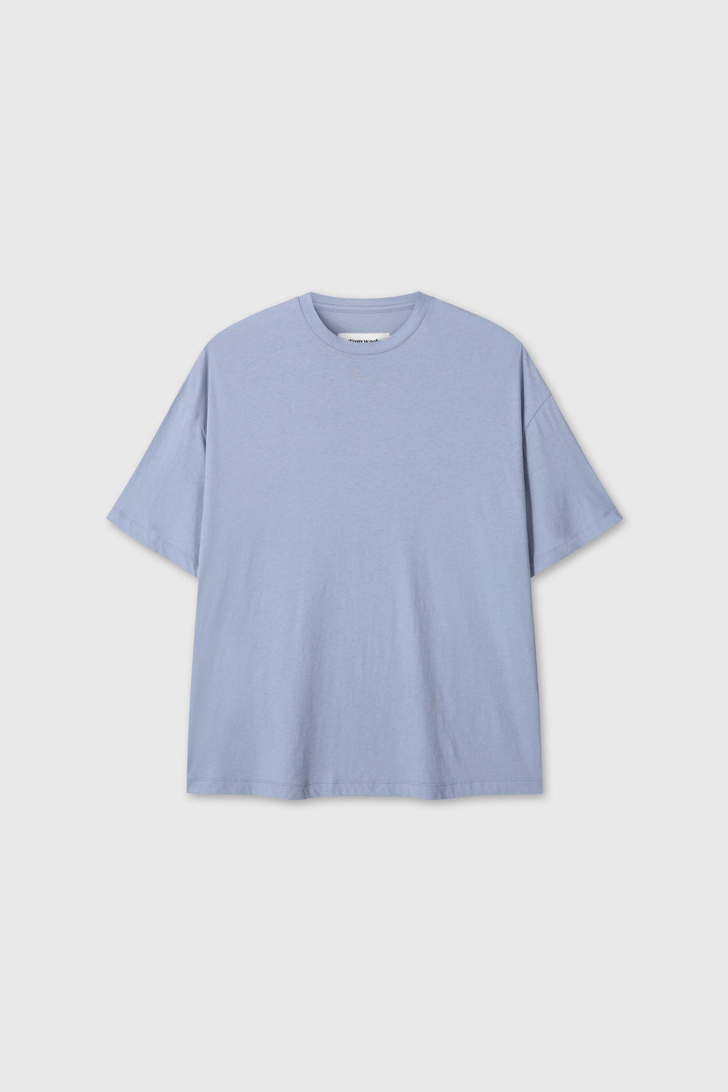 COTTON CASHMERE RELAXED T-SHIRT_ PALE BLUE