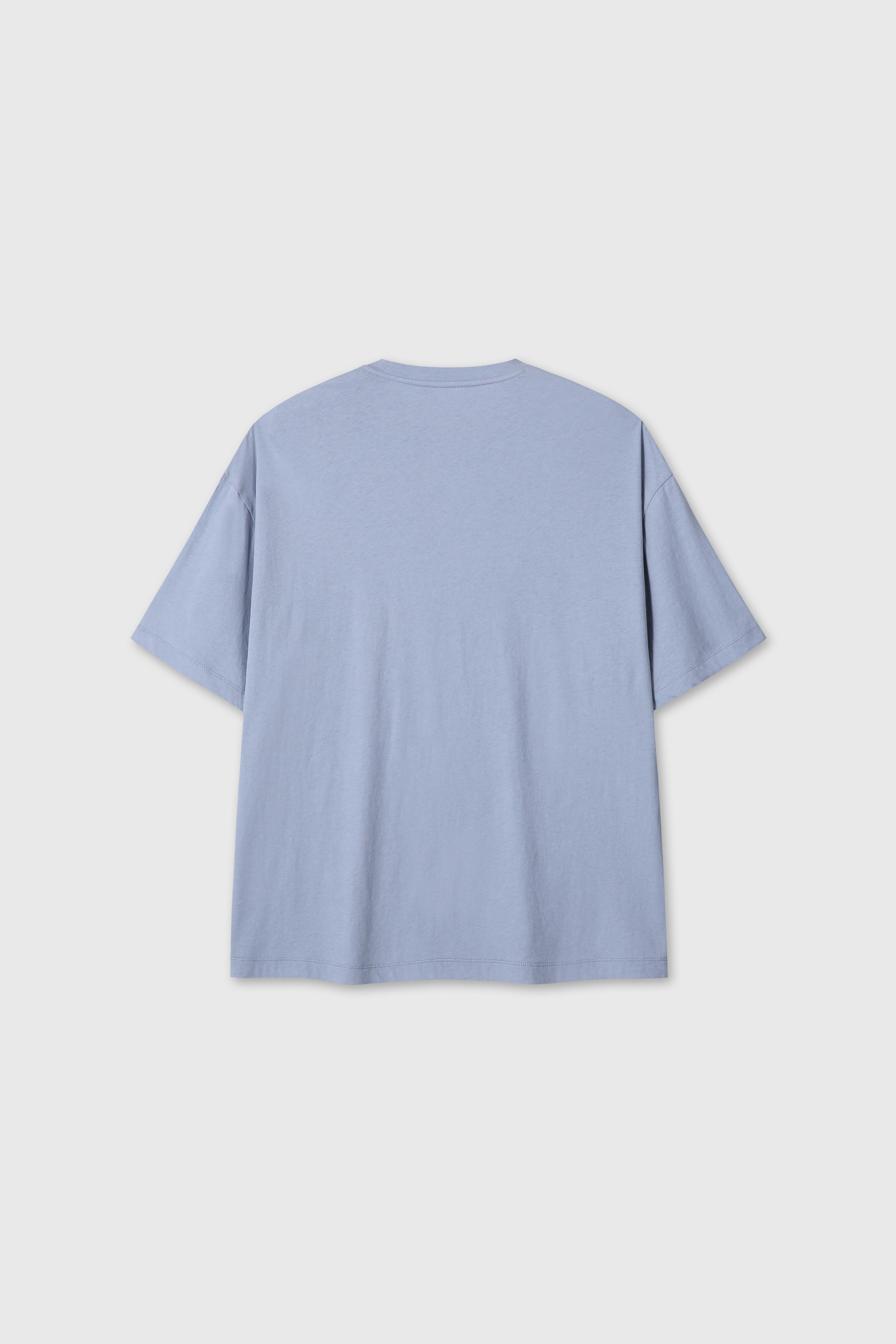 COTTON CASHMERE RELAXED T-SHIRT_ PALE BLUE