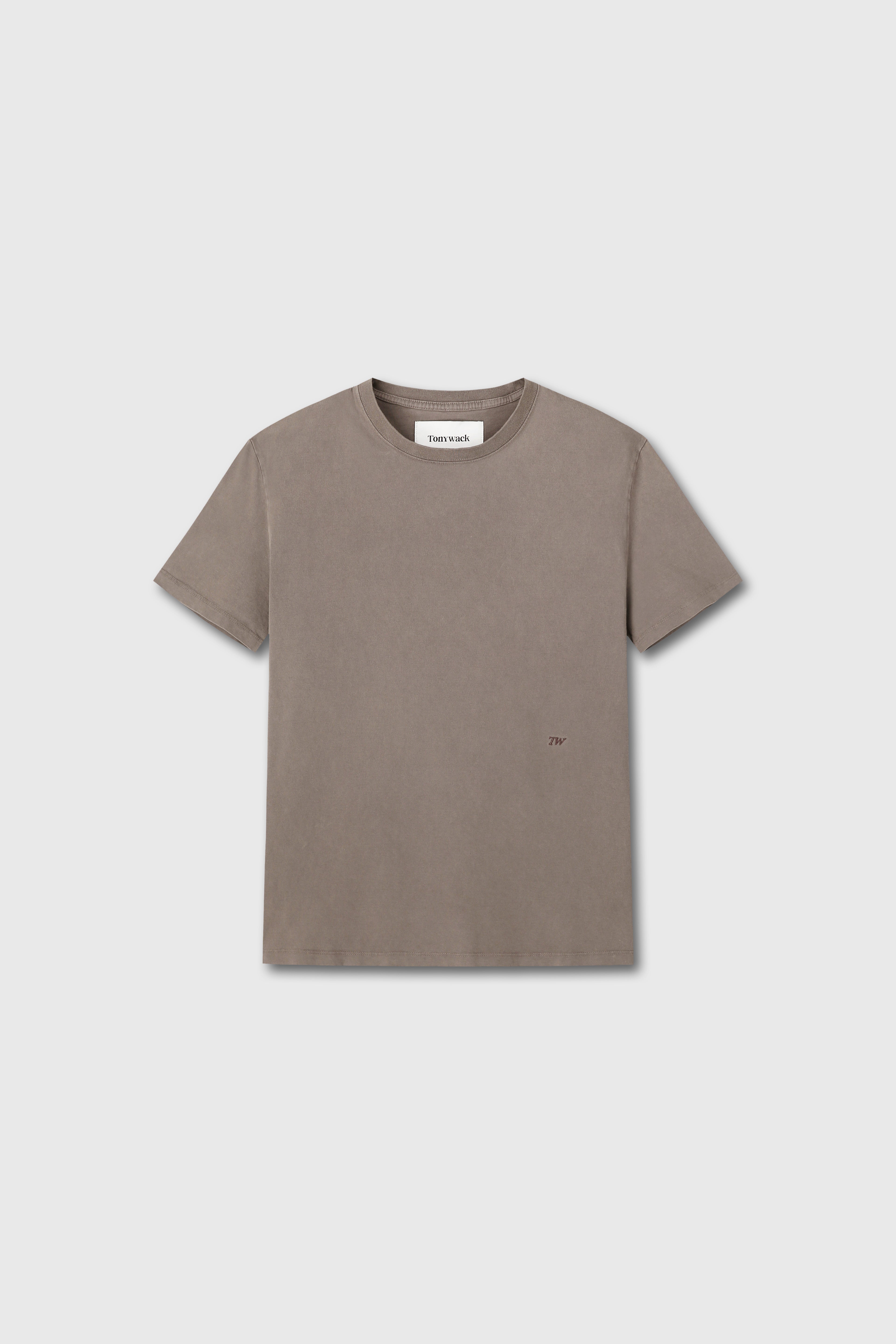 SIGNATURE GARMENT DYED T-SHIRT_ CEDAR BROWN