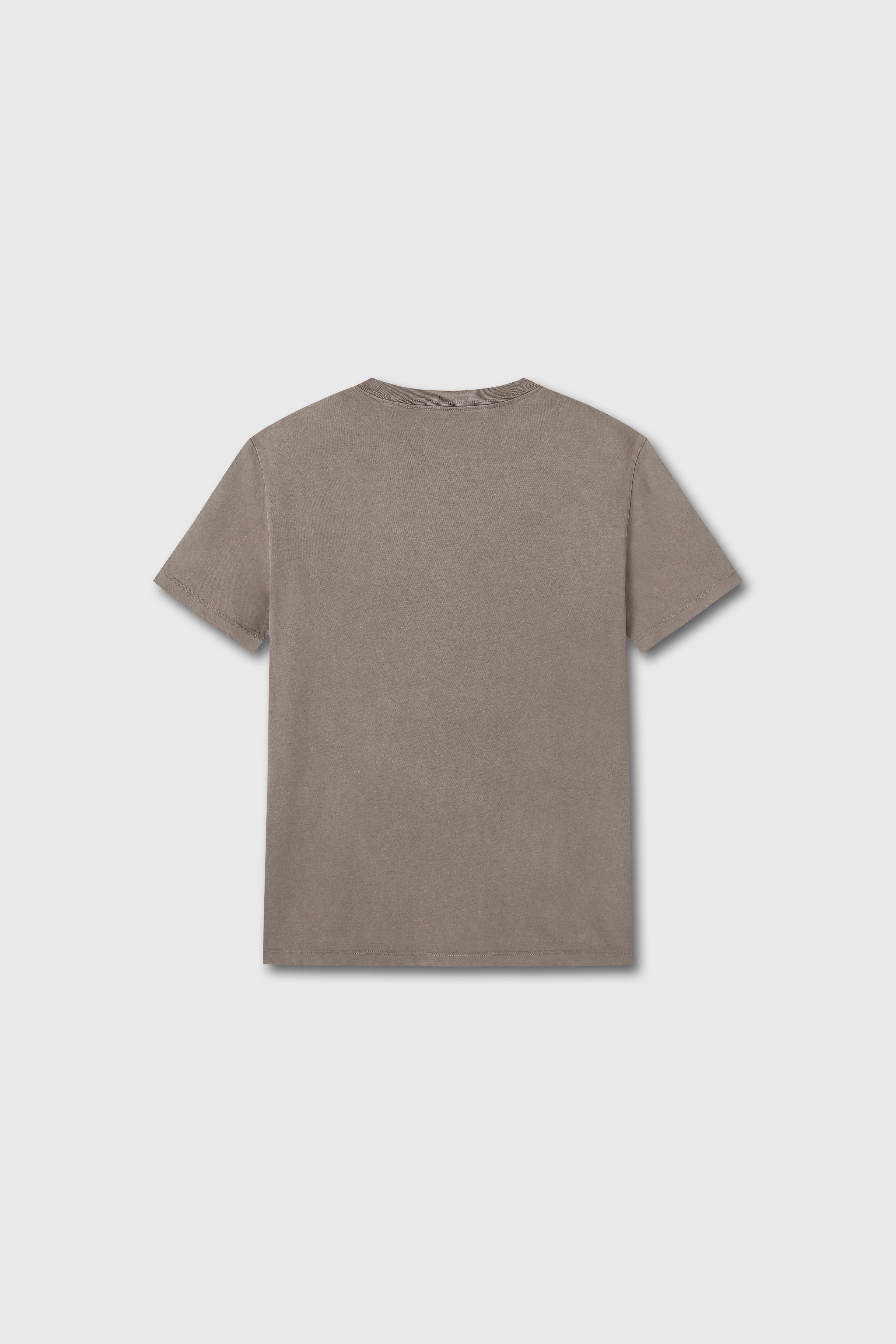 SIGNATURE GARMENT DYED T-SHIRT_ CEDAR BROWN