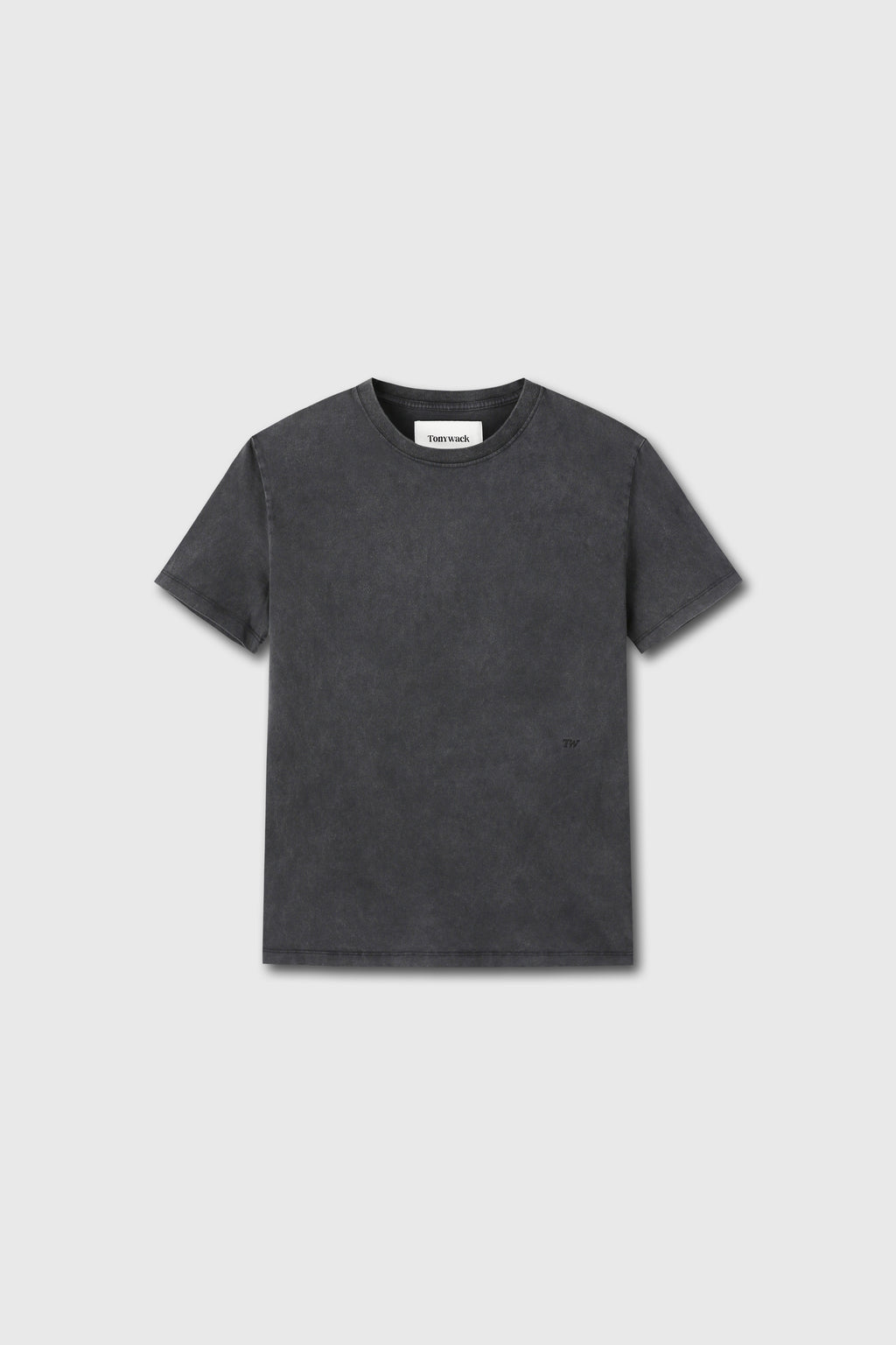 SIGNATURE GARMENT DYED T-SHIRT_ FADED BLACK