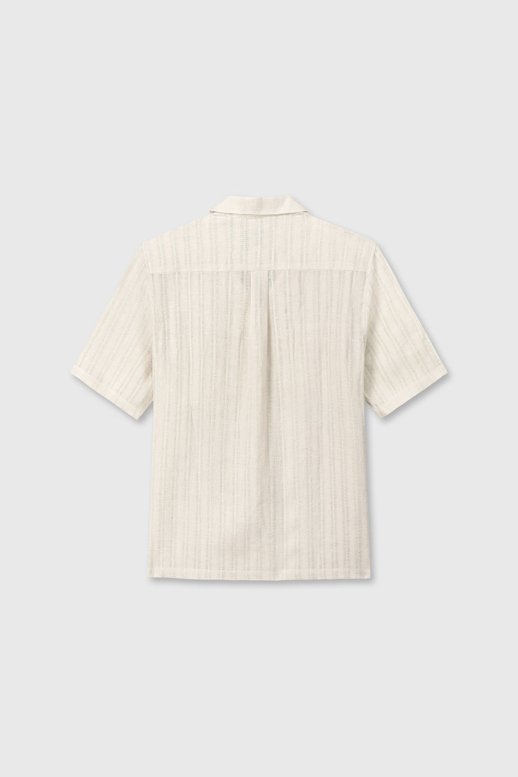 FRENCH LINEN CROCHED SHIRT_ LIGHT BEIGE