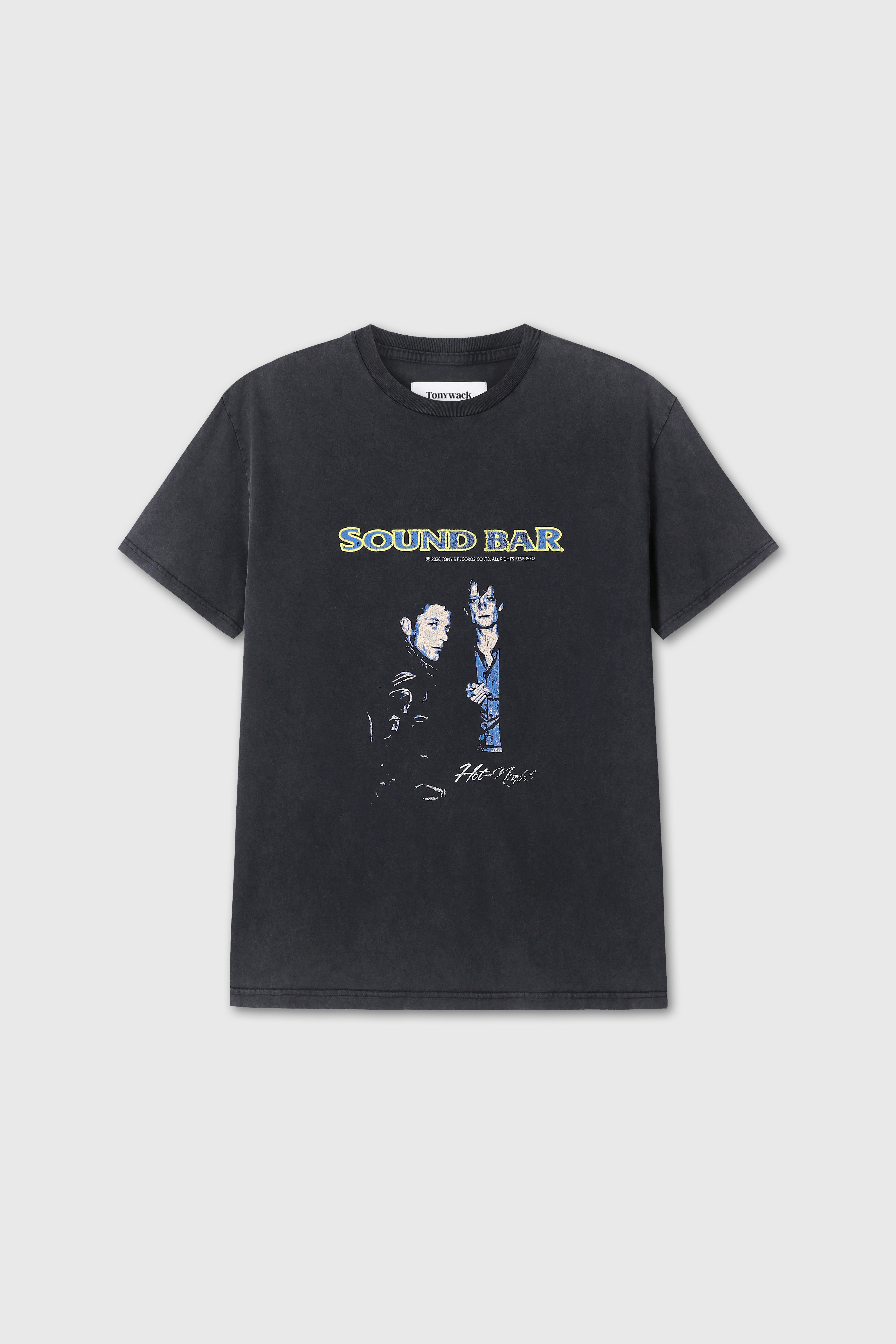 GARMENT-DYED SOUND BAR T-SHIRT_ FADED CARBON