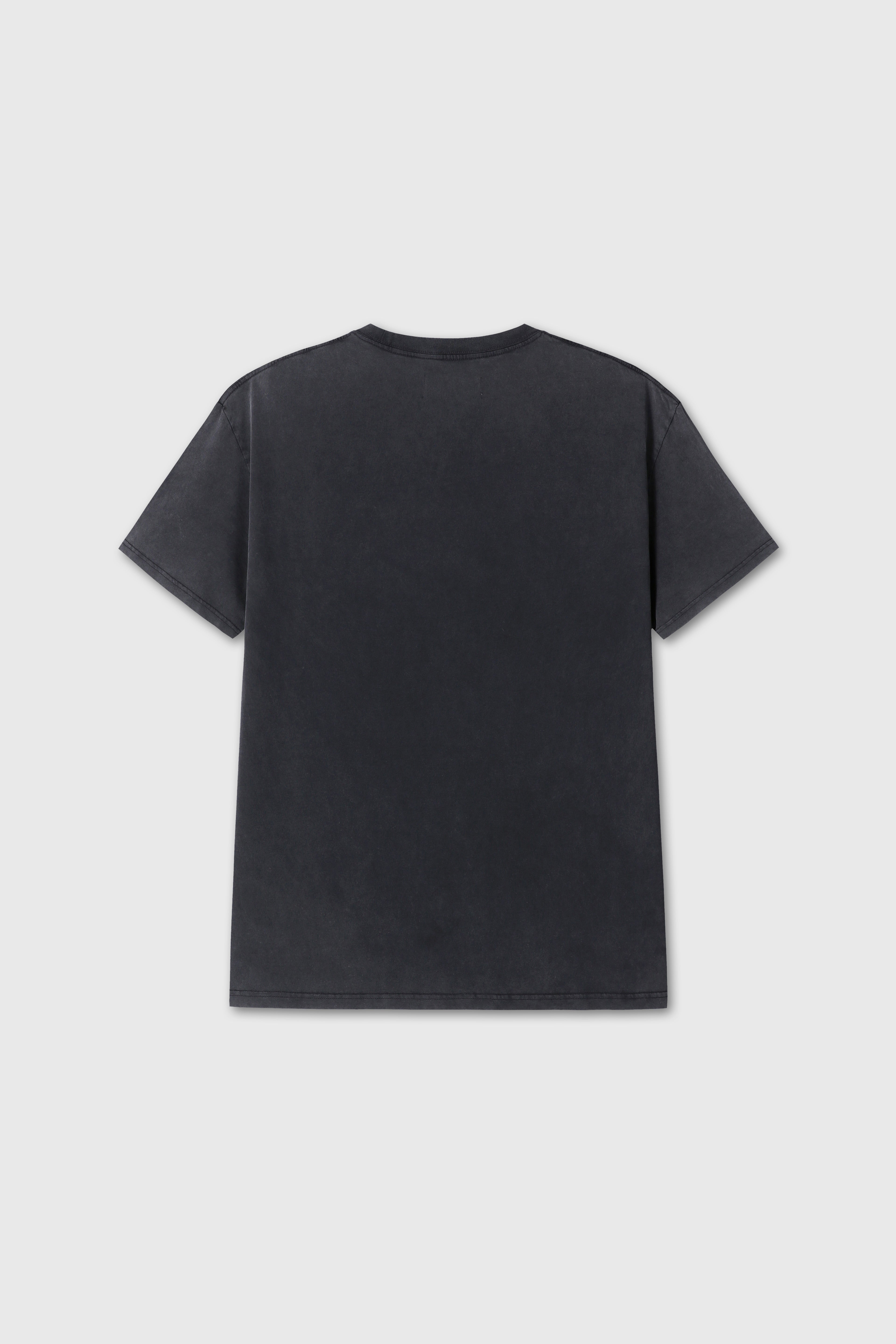 GARMENT-DYED SOUND BAR T-SHIRT_ FADED CARBON
