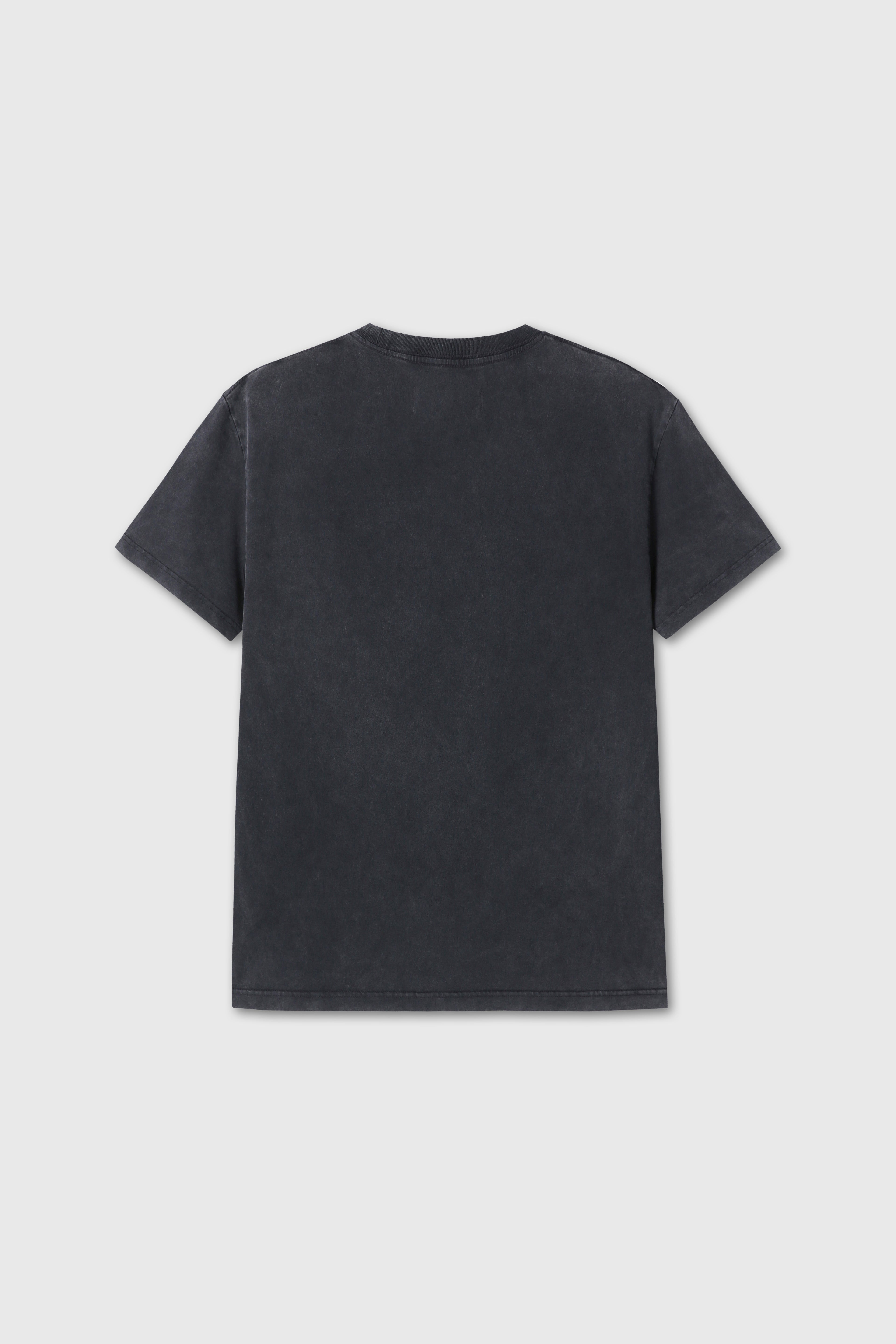 GARMENT-DYED RSVP T-SHIRT_ FADED CARBON