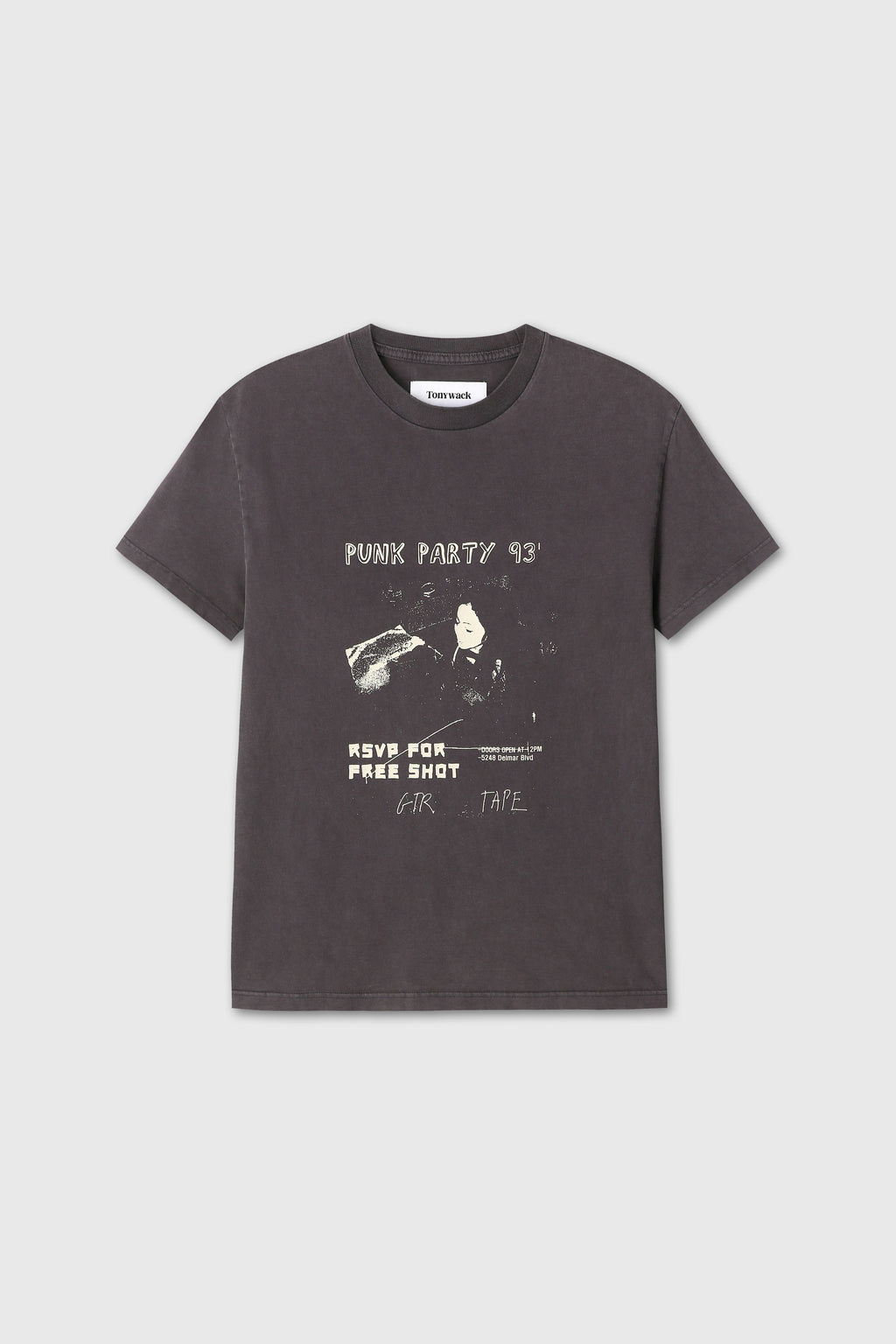 GARMENT-DYED RSVP T-SHIRT_ DUSTY BROWN