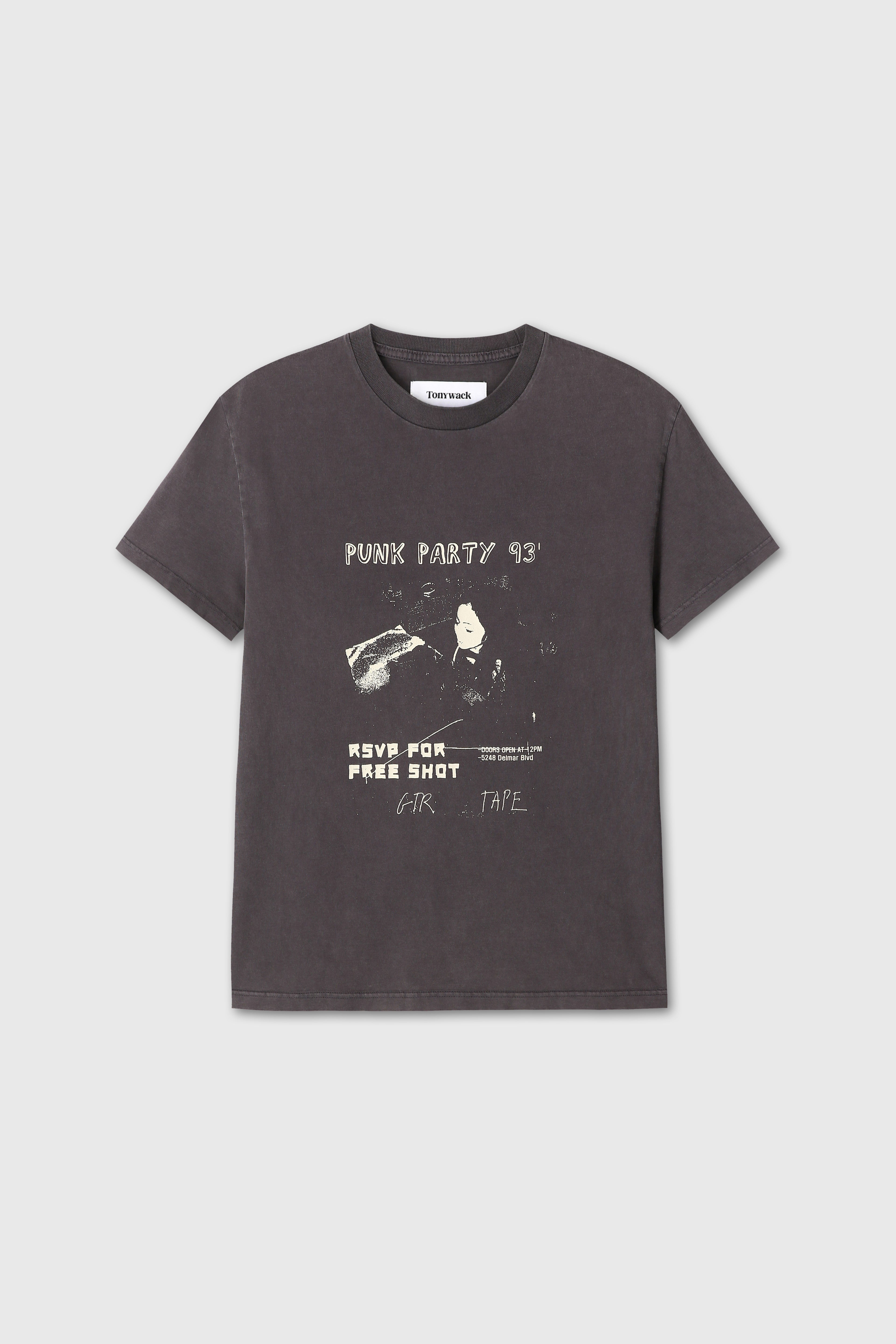 GARMENT-DYED RSVP T-SHIRT_ DUSTY BROWN