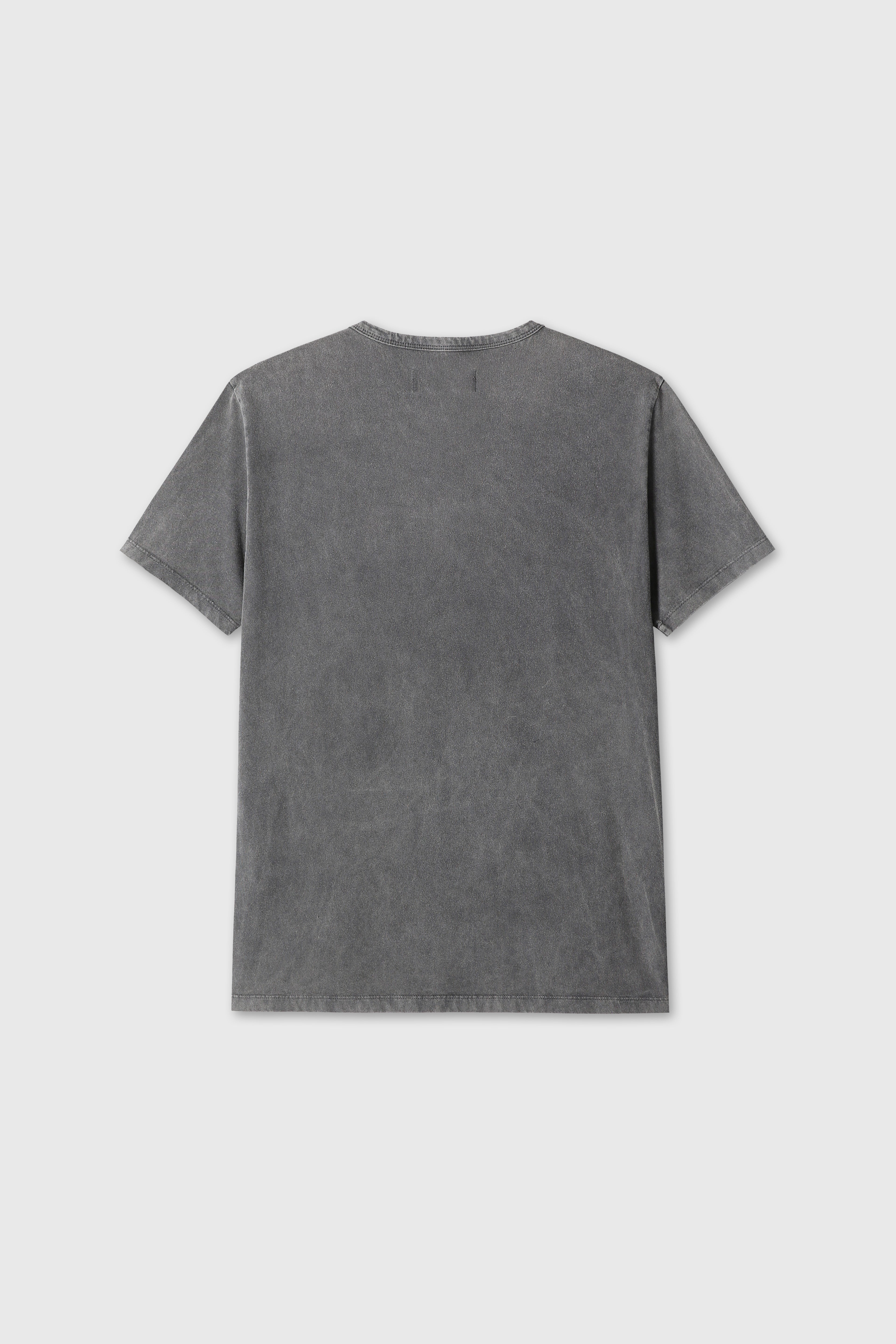 (2026.06.09 Open) GARMENT DYED HENLEY NECK TOP_ FADED CHARCOAL