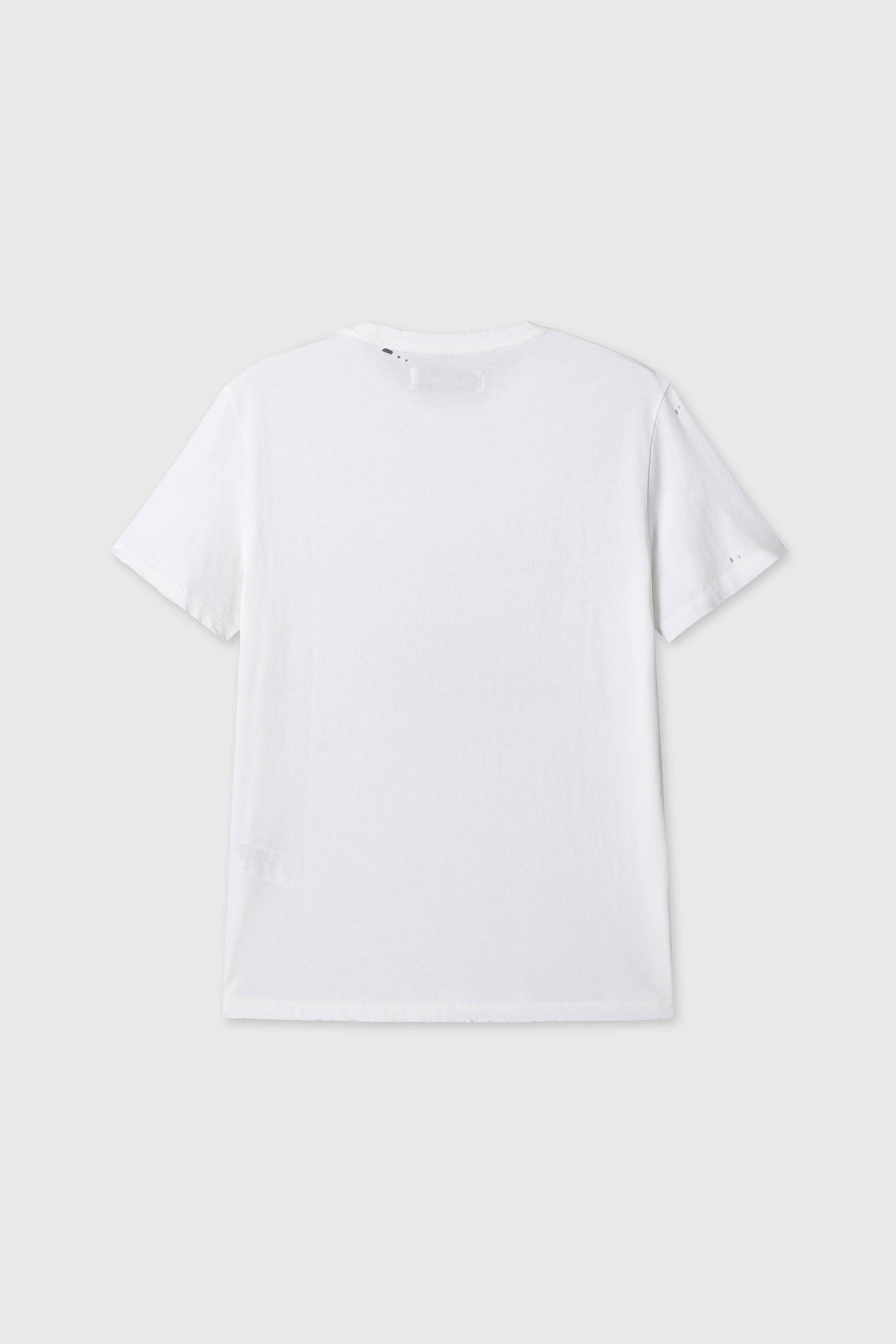 DISTRESSED LIBERTINE T-SHIRT_ WHITE
