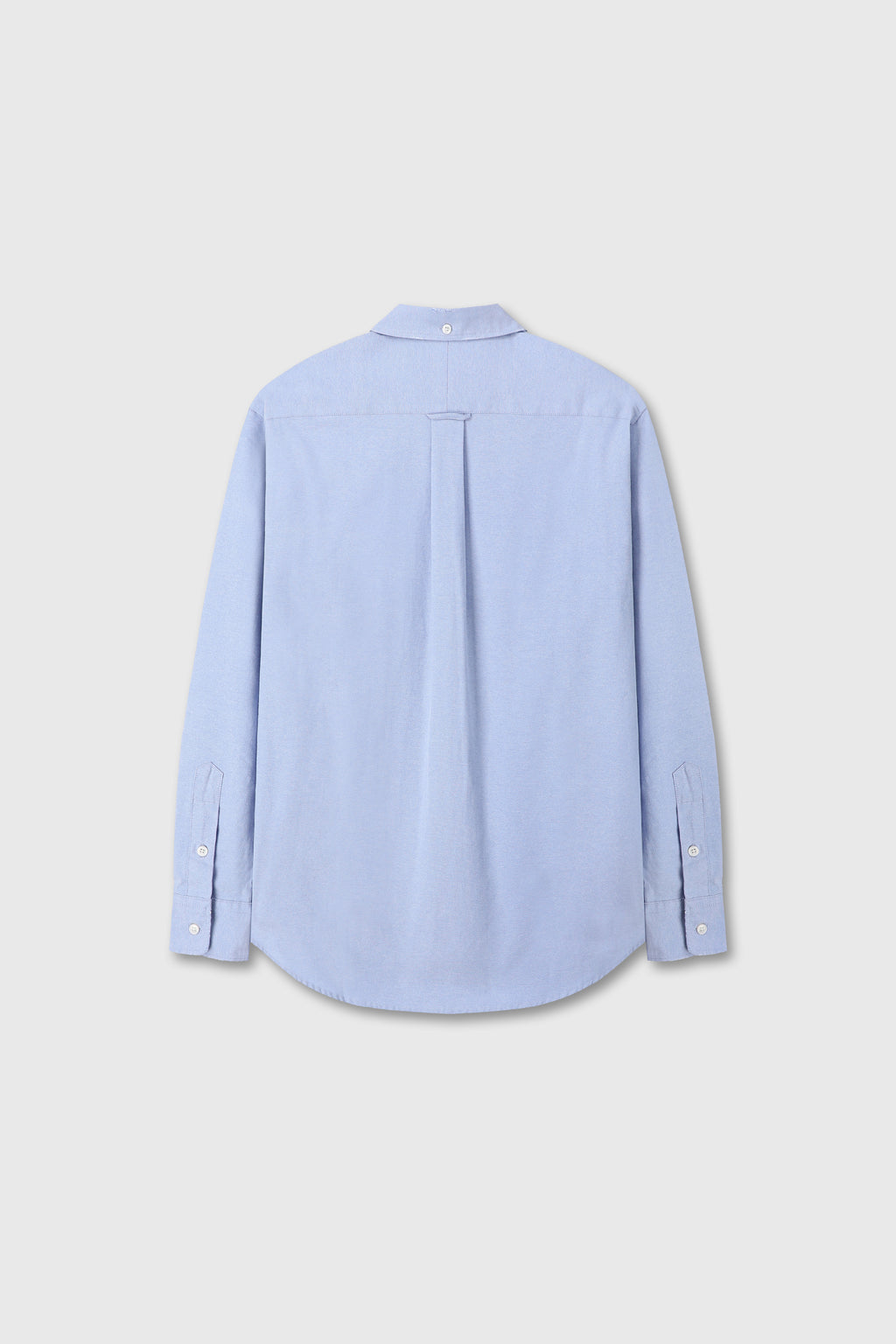 COTTON LYOCELL DISTRESSED OXFORD SHIRT_ SKY BLUE
