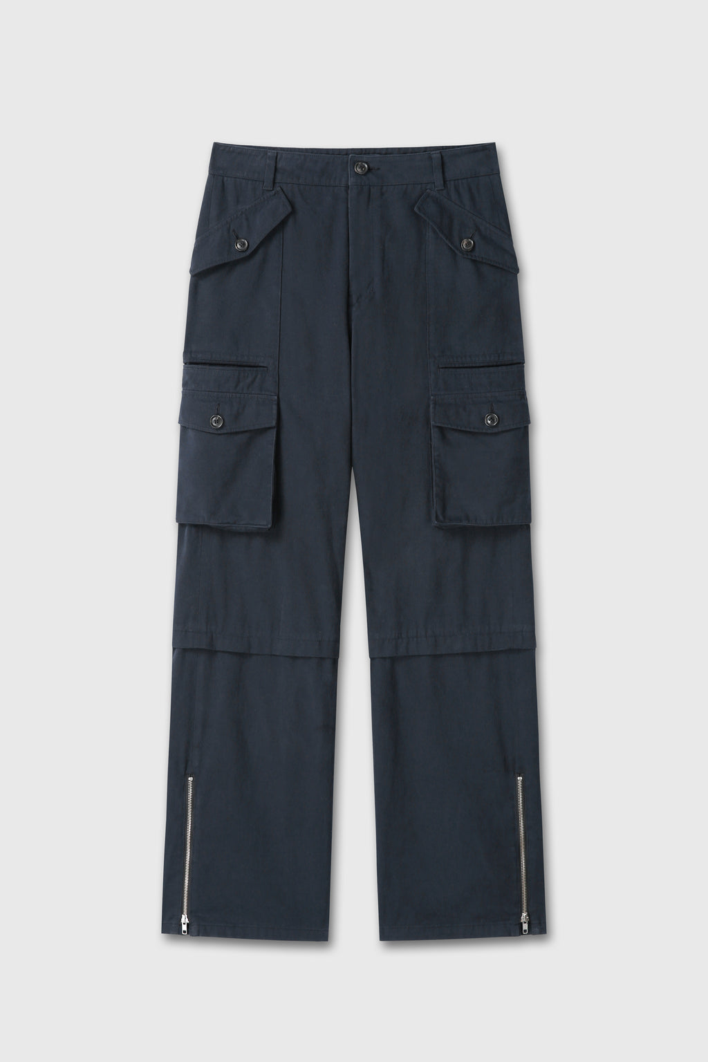 GARMENT-WASHED UTILITY CARGO PANTS_ FADED NAVY