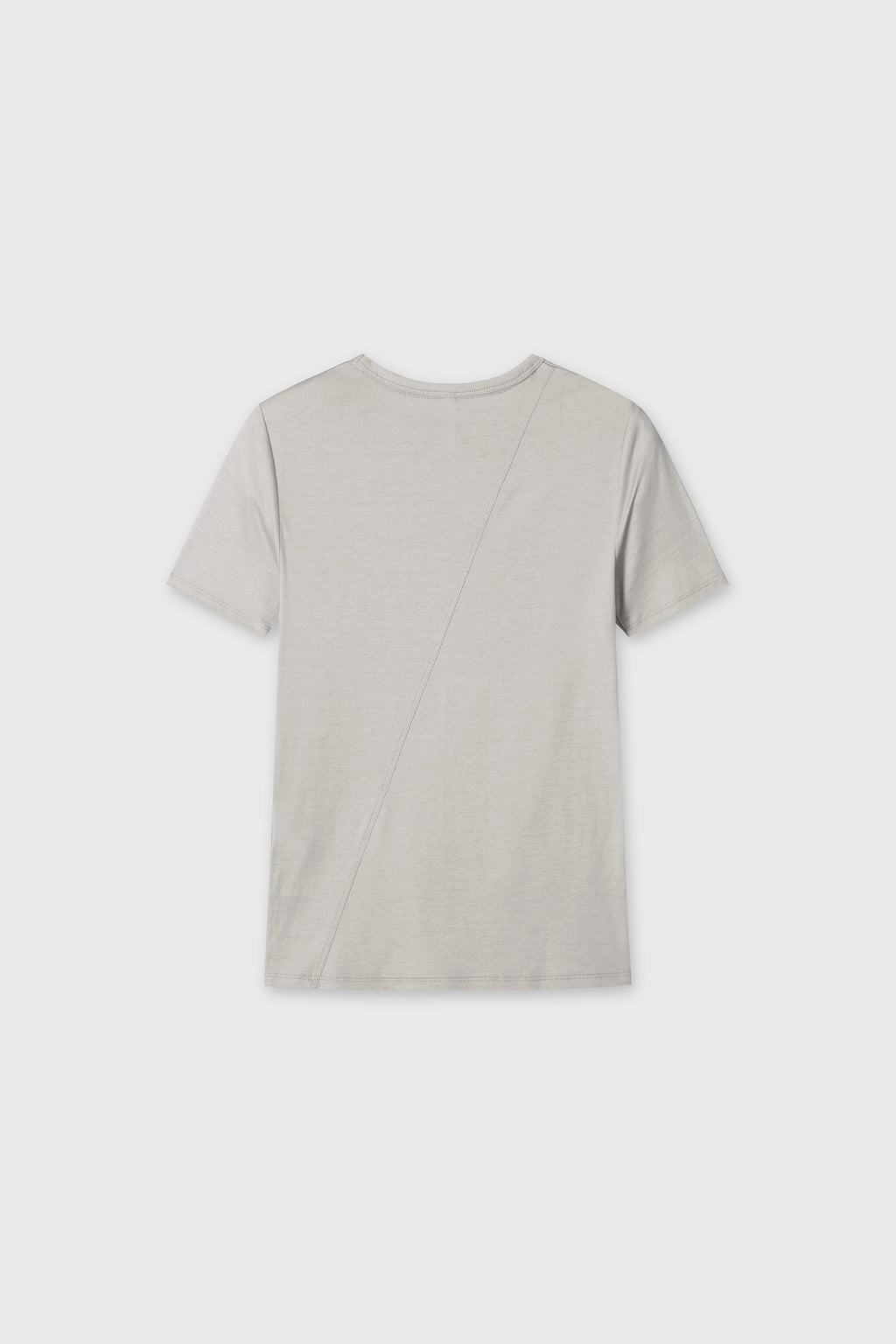 (W) TENCEL SHORT SLEEVE T-SHIRT_ LIGHT GREY
