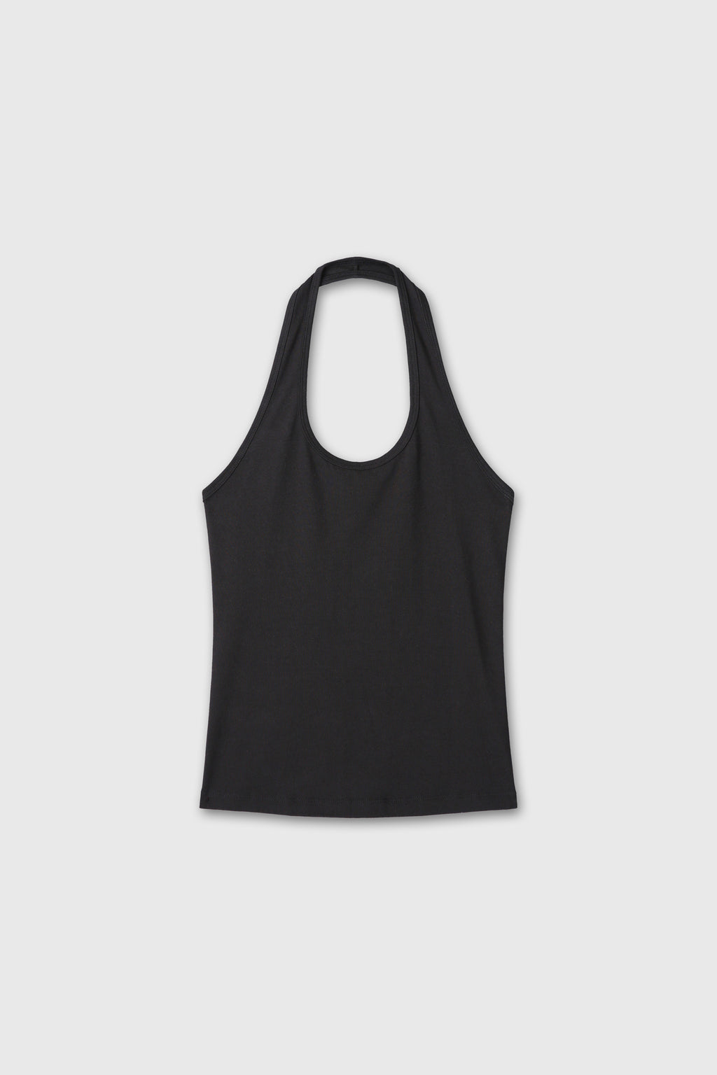 (W) HALTER-NECK SLEEVELESS TOP_ BLACK