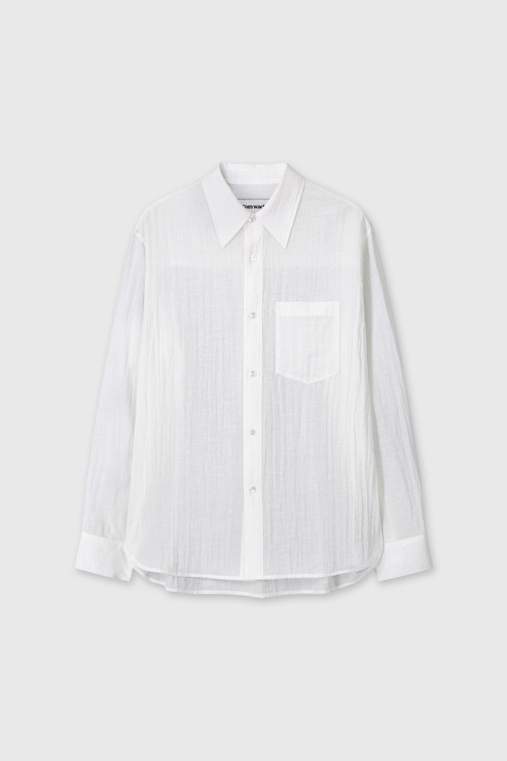 (W) LINEN RELAXED FIT SHIRT_ OFF WHITE