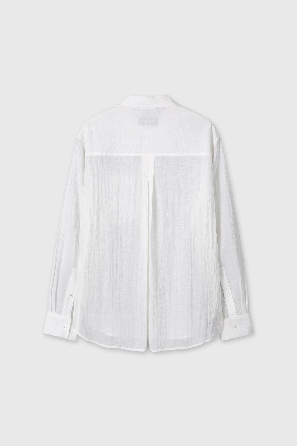 (W) LINEN RELAXED FIT SHIRT_ OFF WHITE