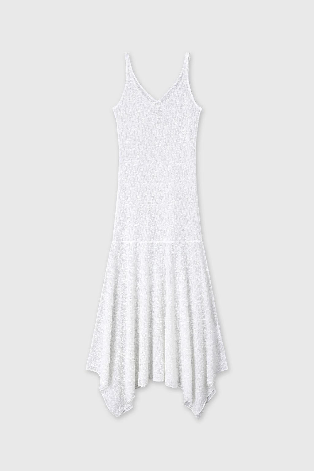 (W) LACE SLEEVELESS MAXI DRESS_ OFF WHITE
