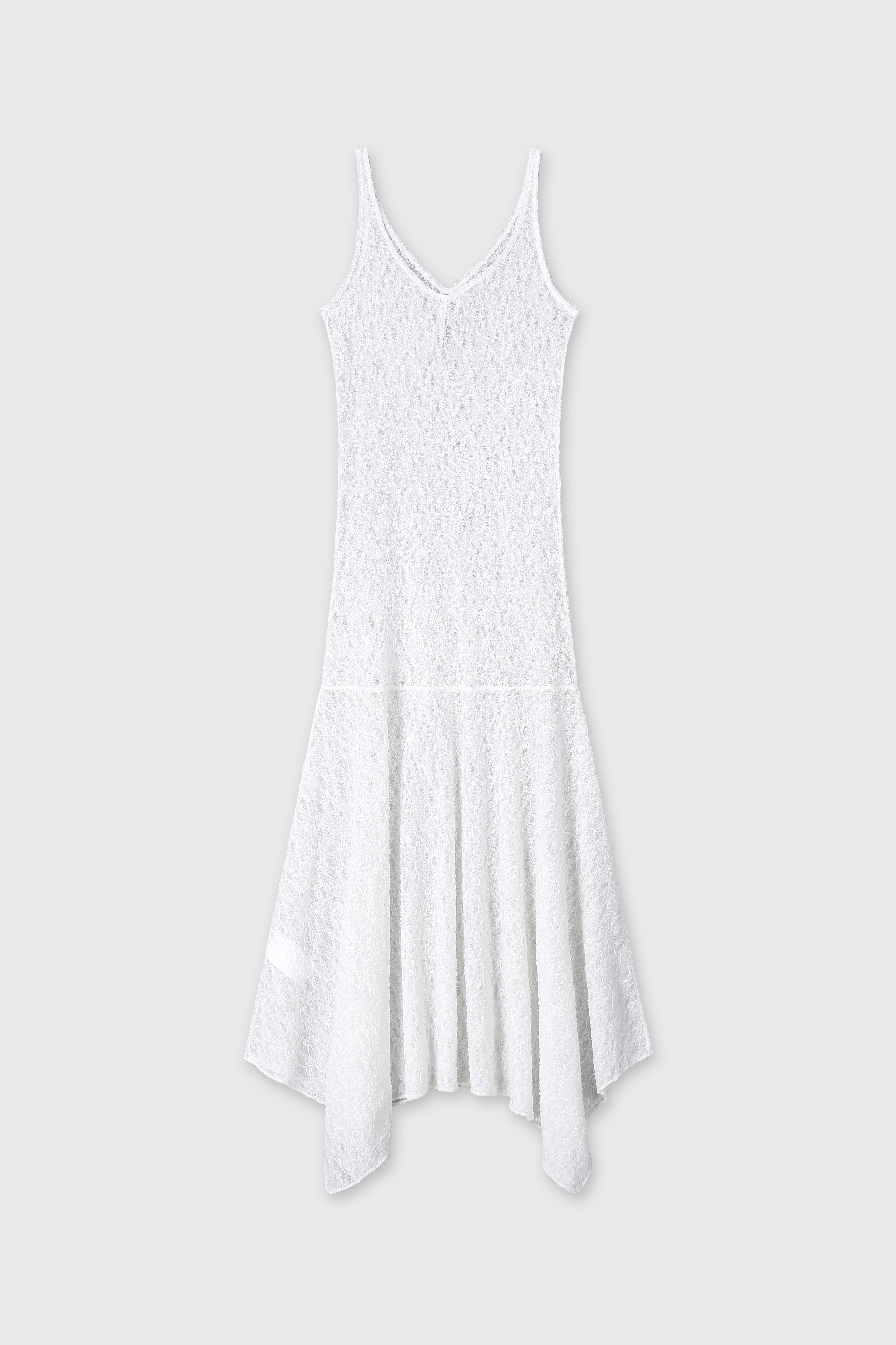 (W) LACE SLEEVELESS MAXI DRESS_ OFF WHITE