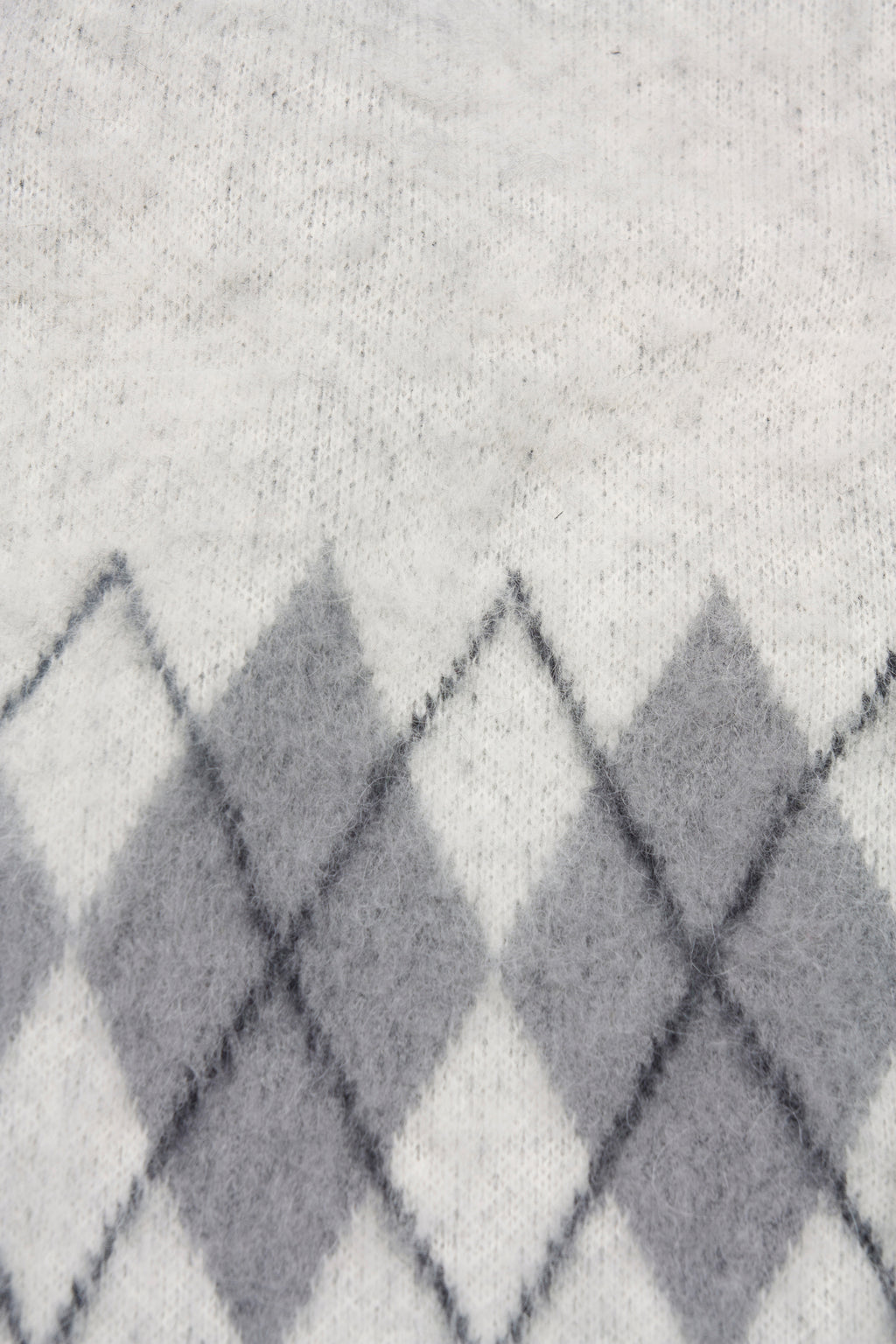 Stiff Mohair Cardigan_ Ecru