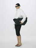 (W) WOOL CAPRI TROUSERS_ BLACK