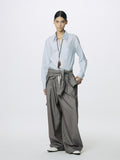 (W) COTTON HIGH-DENSITY SHIRT_ SKY BLUE
