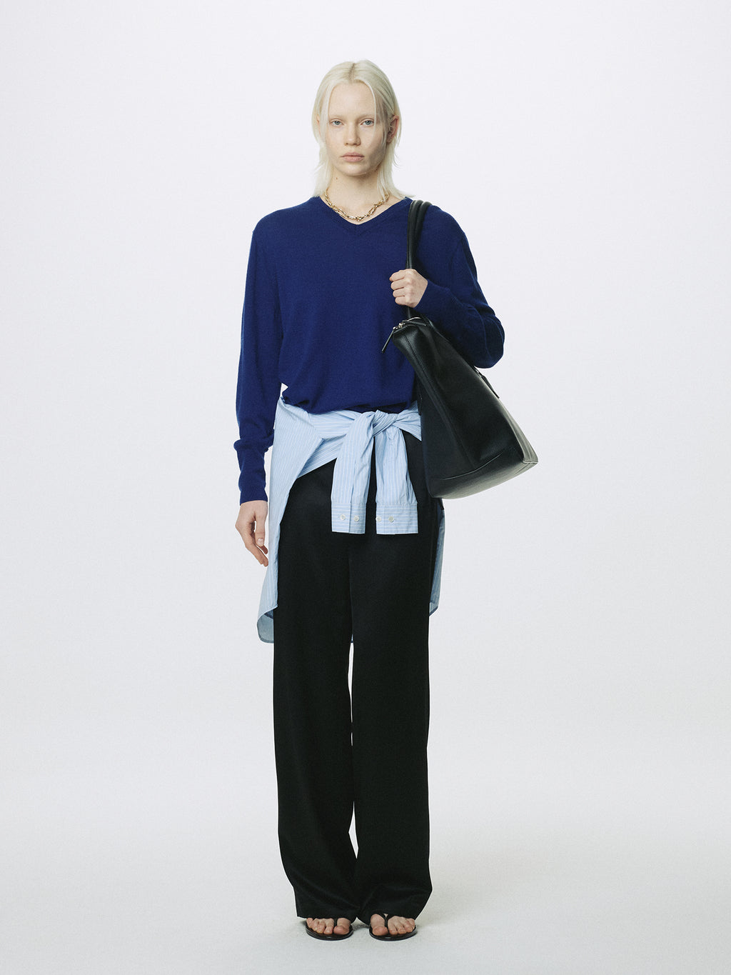 (W) DRAWSTRING LOUNGE PANTS_ BLACK